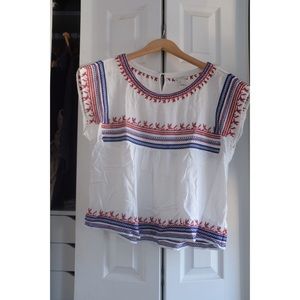Cotton embroidered top